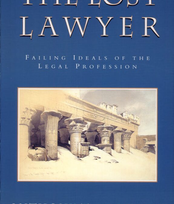 LAW AND PHILOSOPHY according to ANTHONY T. KRONMAN